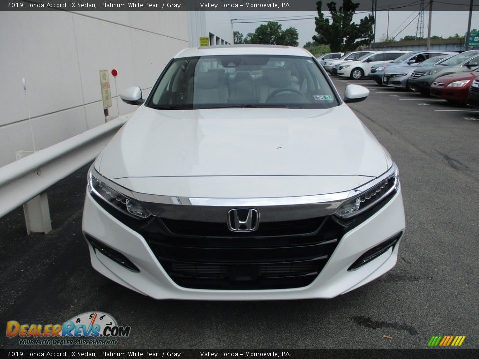 2019 Honda Accord EX Sedan Platinum White Pearl / Gray Photo #8