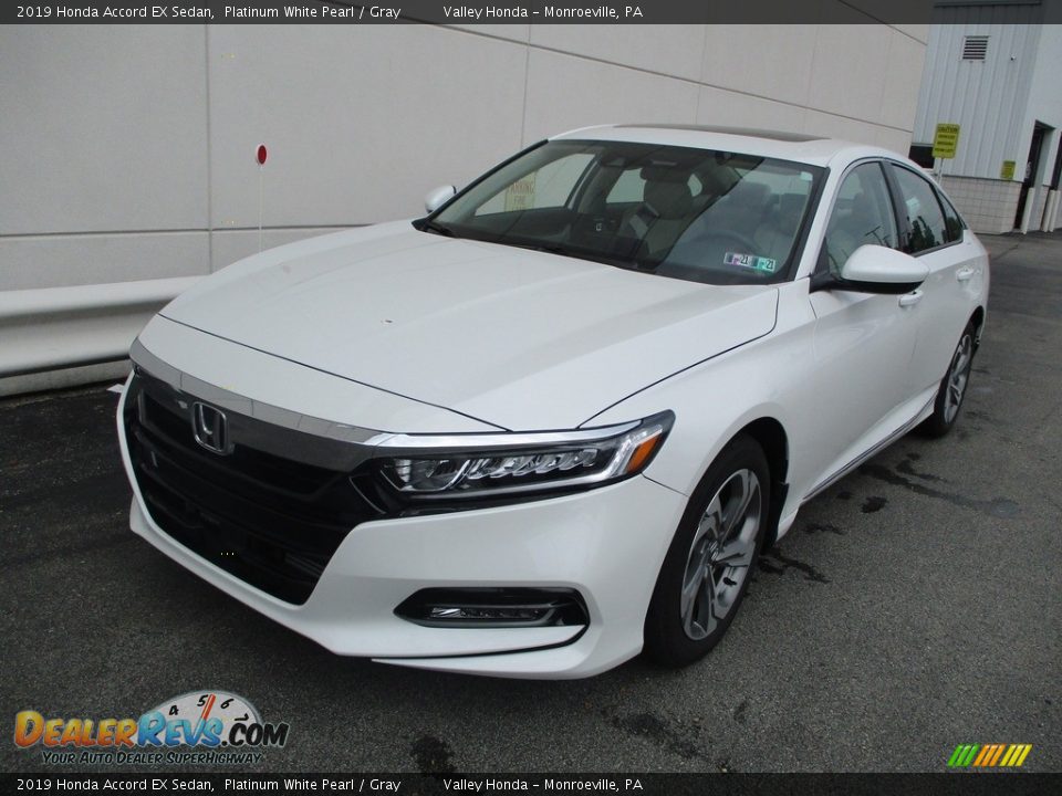 2019 Honda Accord EX Sedan Platinum White Pearl / Gray Photo #9