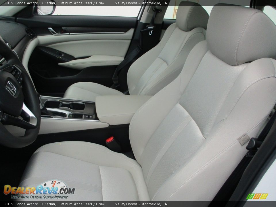 2019 Honda Accord EX Sedan Platinum White Pearl / Gray Photo #11