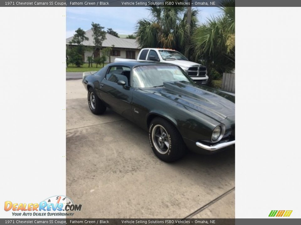 1971 Chevrolet Camaro SS Coupe Fathom Green / Black Photo #21