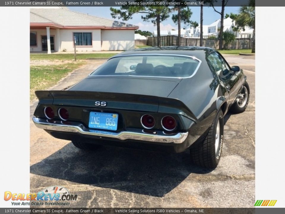 1971 Chevrolet Camaro SS Coupe Fathom Green / Black Photo #23