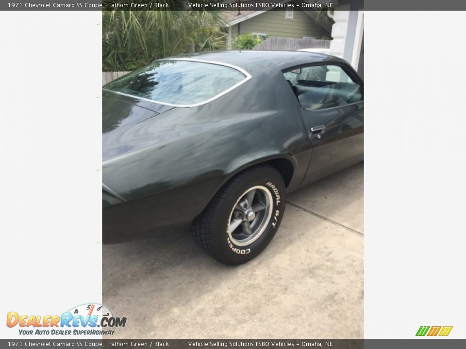 1971 Chevrolet Camaro SS Coupe Fathom Green / Black Photo #24