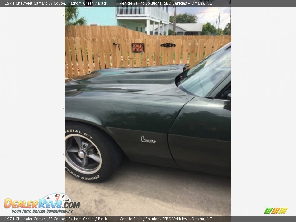 1971 Chevrolet Camaro SS Coupe Fathom Green / Black Photo #25