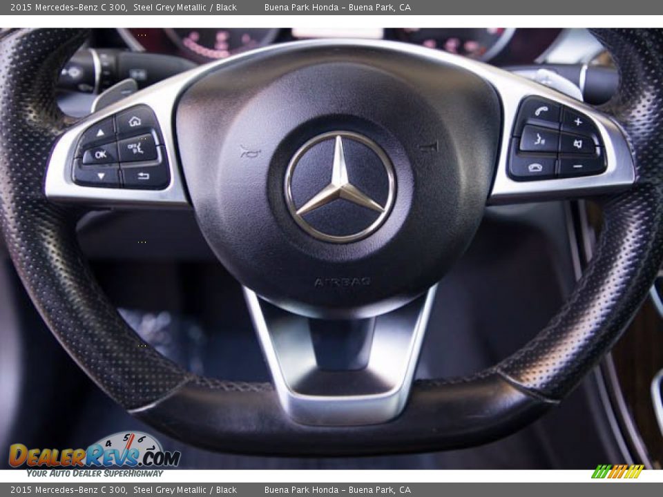 2015 Mercedes-Benz C 300 Steel Grey Metallic / Black Photo #15