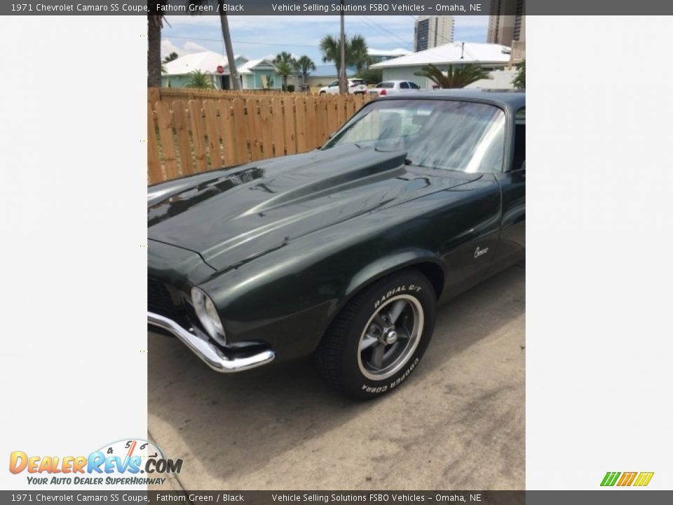 1971 Chevrolet Camaro SS Coupe Fathom Green / Black Photo #27