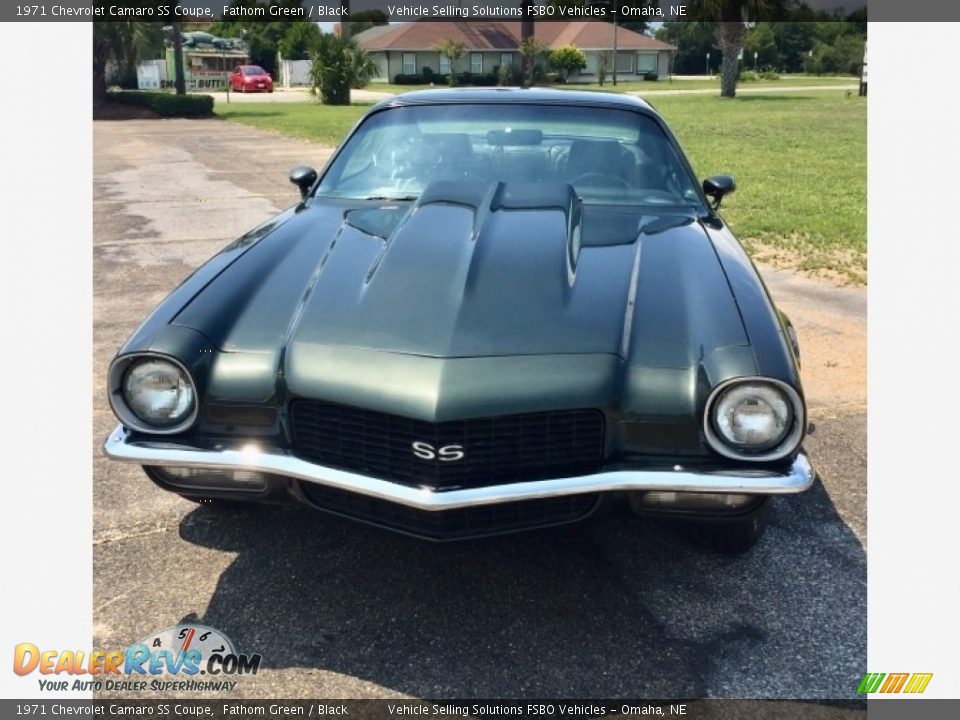 1971 Chevrolet Camaro SS Coupe Fathom Green / Black Photo #29