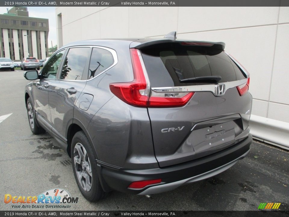 2019 Honda CR-V EX-L AWD Modern Steel Metallic / Gray Photo #3