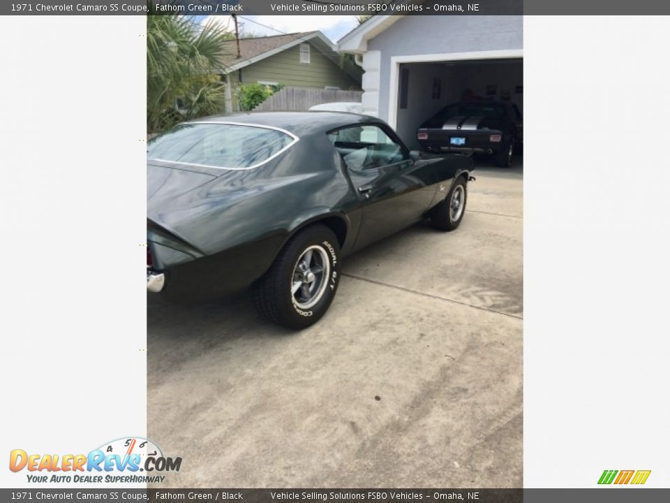 1971 Chevrolet Camaro SS Coupe Fathom Green / Black Photo #33