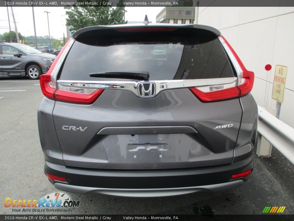 2019 Honda CR-V EX-L AWD Modern Steel Metallic / Gray Photo #4