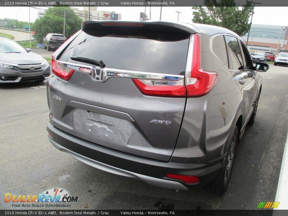 2019 Honda CR-V EX-L AWD Modern Steel Metallic / Gray Photo #5