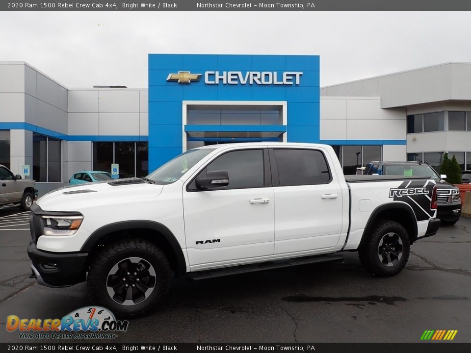 2020 Ram 1500 Rebel Crew Cab 4x4 Bright White / Black Photo #1