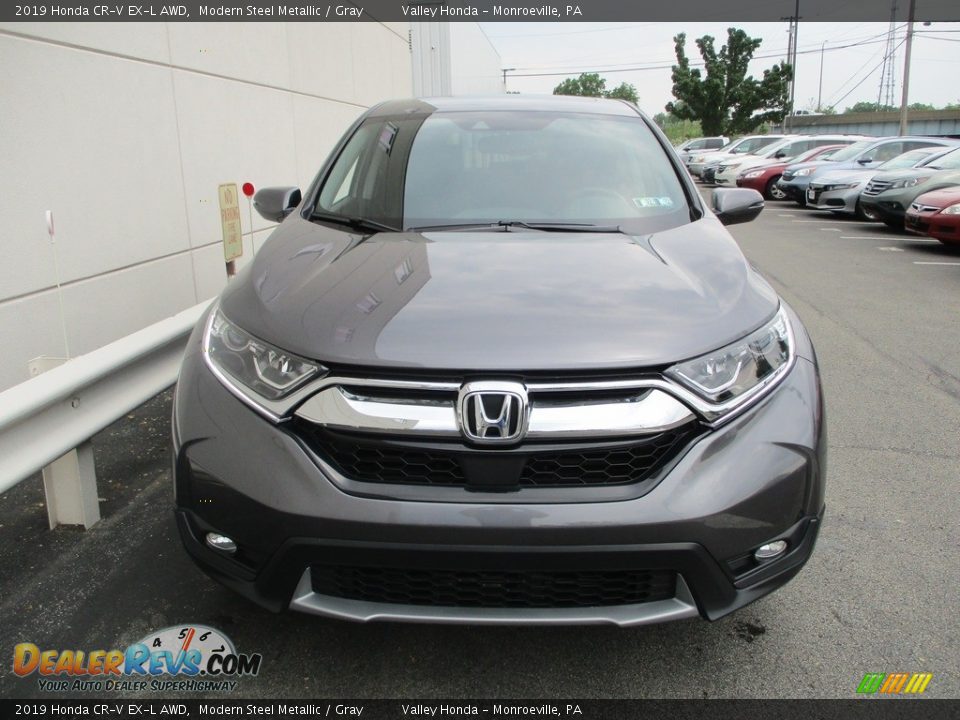 2019 Honda CR-V EX-L AWD Modern Steel Metallic / Gray Photo #8