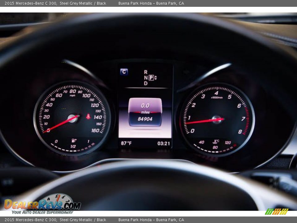 2015 Mercedes-Benz C 300 Steel Grey Metallic / Black Photo #30