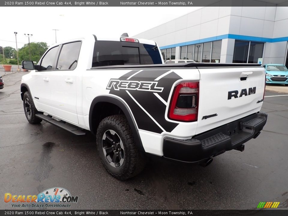 2020 Ram 1500 Rebel Crew Cab 4x4 Bright White / Black Photo #4