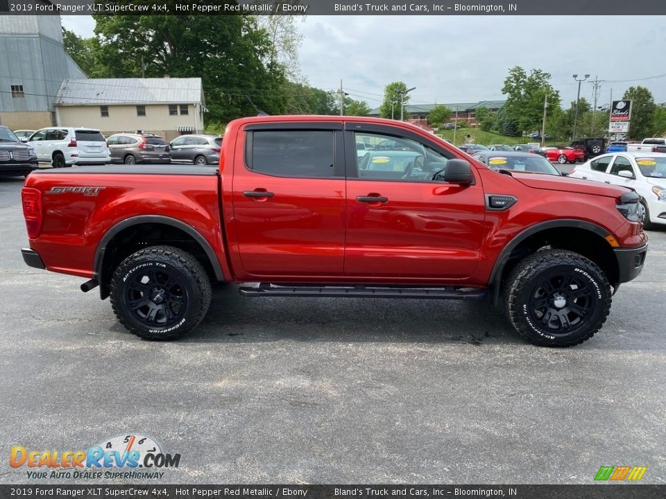 2019 Ford Ranger XLT SuperCrew 4x4 Hot Pepper Red Metallic / Ebony Photo #5