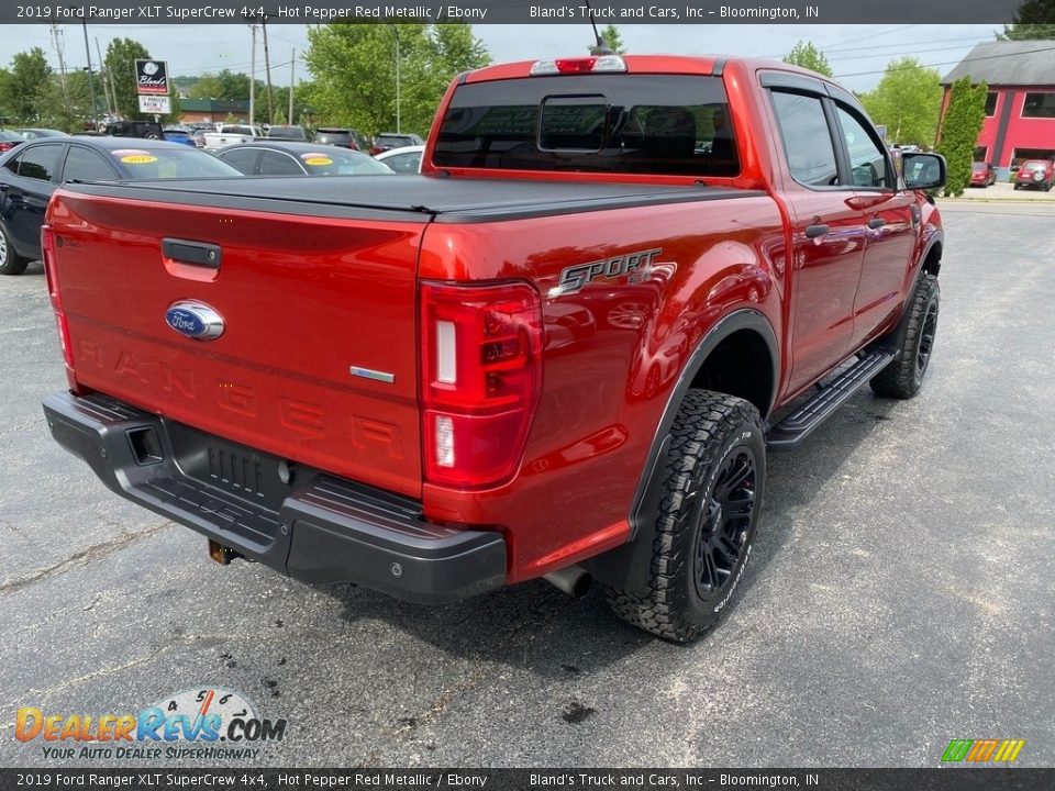 2019 Ford Ranger XLT SuperCrew 4x4 Hot Pepper Red Metallic / Ebony Photo #6