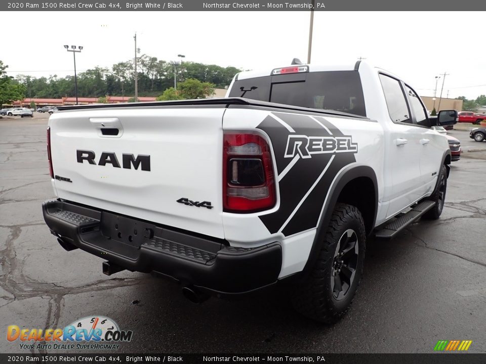 2020 Ram 1500 Rebel Crew Cab 4x4 Bright White / Black Photo #7