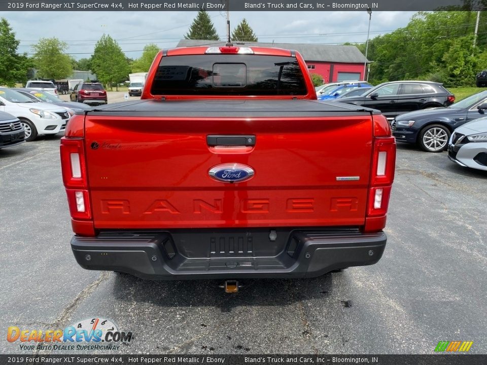 2019 Ford Ranger XLT SuperCrew 4x4 Hot Pepper Red Metallic / Ebony Photo #7