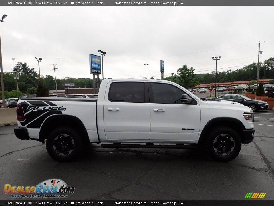 2020 Ram 1500 Rebel Crew Cab 4x4 Bright White / Black Photo #9