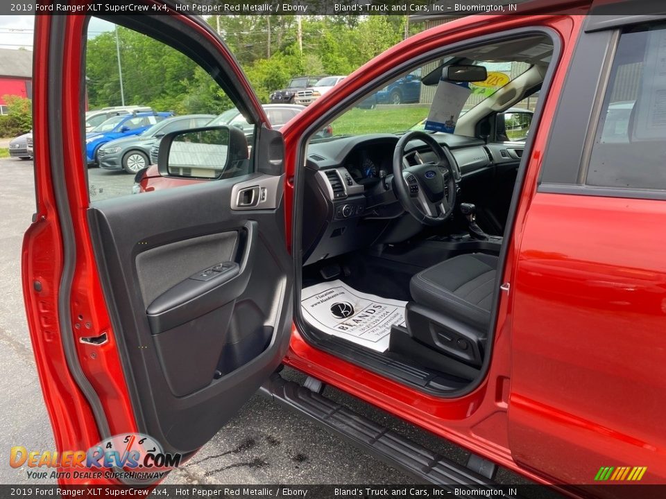 2019 Ford Ranger XLT SuperCrew 4x4 Hot Pepper Red Metallic / Ebony Photo #9