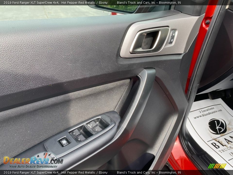 2019 Ford Ranger XLT SuperCrew 4x4 Hot Pepper Red Metallic / Ebony Photo #10