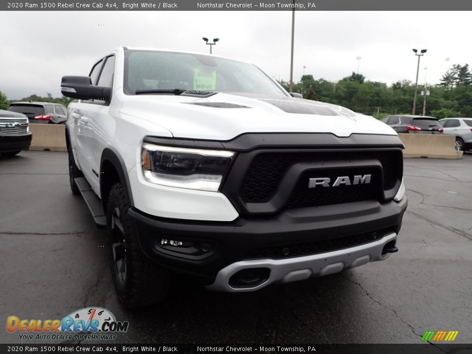 2020 Ram 1500 Rebel Crew Cab 4x4 Bright White / Black Photo #11