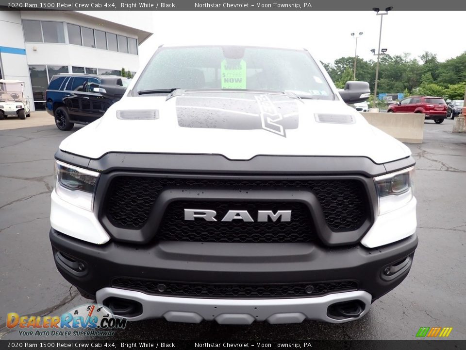 2020 Ram 1500 Rebel Crew Cab 4x4 Bright White / Black Photo #12