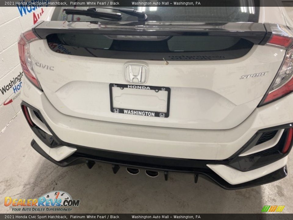 2021 Honda Civic Sport Hatchback Platinum White Pearl / Black Photo #5
