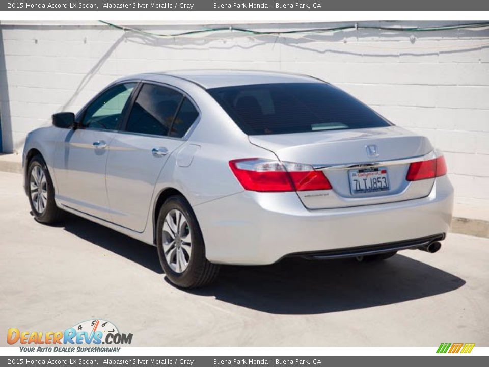 2015 Honda Accord LX Sedan Alabaster Silver Metallic / Gray Photo #2