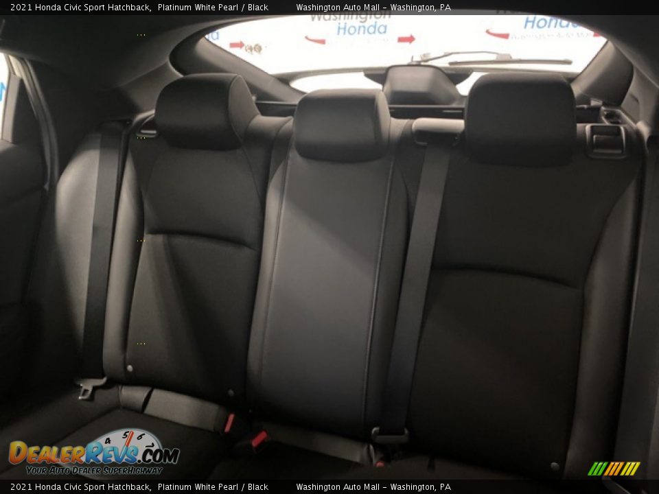 2021 Honda Civic Sport Hatchback Platinum White Pearl / Black Photo #10