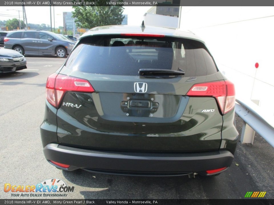 2018 Honda HR-V EX AWD Misty Green Pearl / Black Photo #4