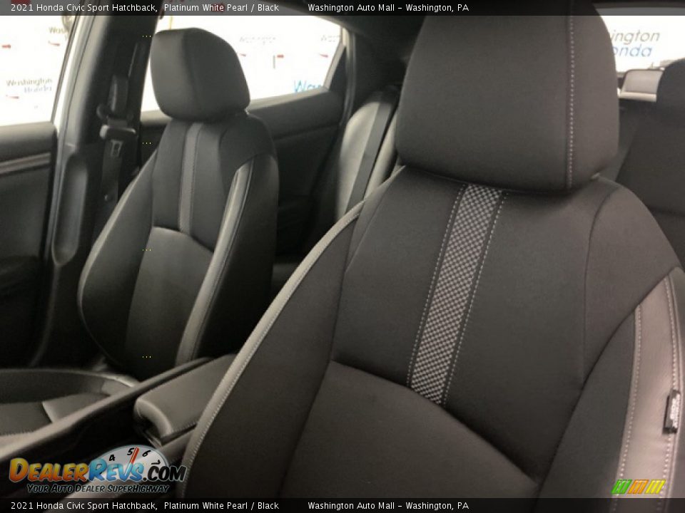 2021 Honda Civic Sport Hatchback Platinum White Pearl / Black Photo #11