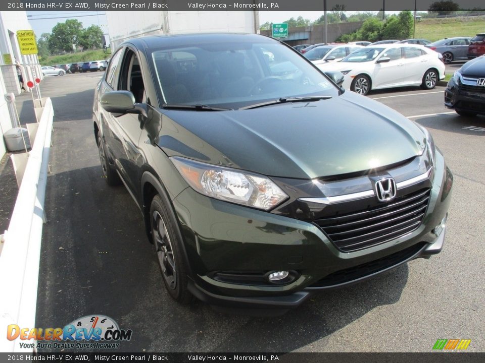 2018 Honda HR-V EX AWD Misty Green Pearl / Black Photo #6