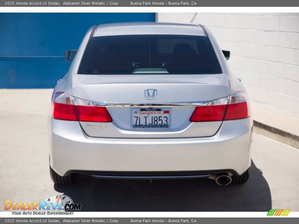 2015 Honda Accord LX Sedan Alabaster Silver Metallic / Gray Photo #11