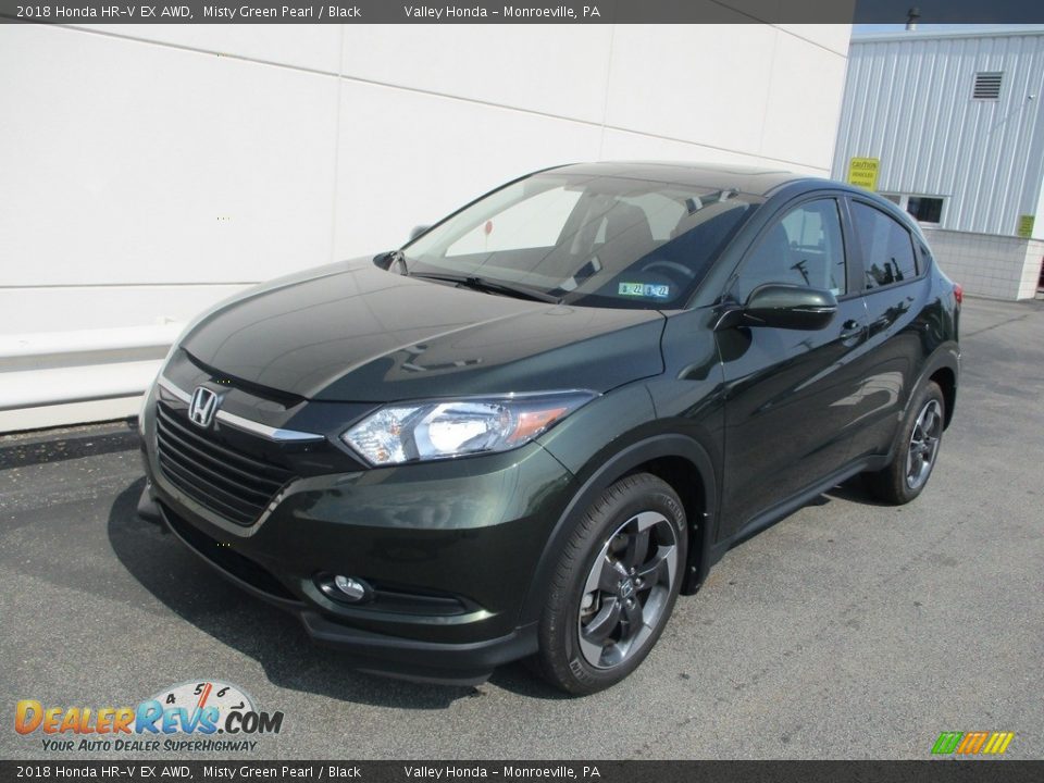 2018 Honda HR-V EX AWD Misty Green Pearl / Black Photo #8