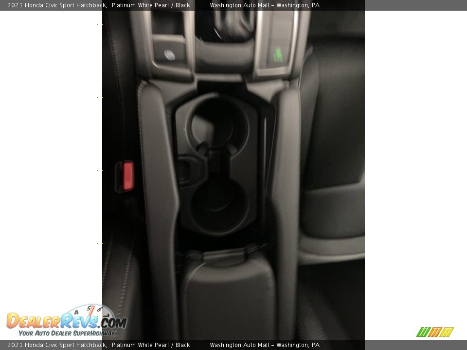 2021 Honda Civic Sport Hatchback Platinum White Pearl / Black Photo #20