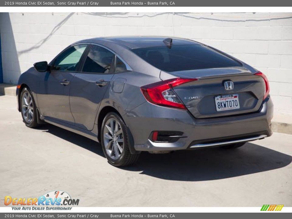 2019 Honda Civic EX Sedan Sonic Gray Pearl / Gray Photo #2