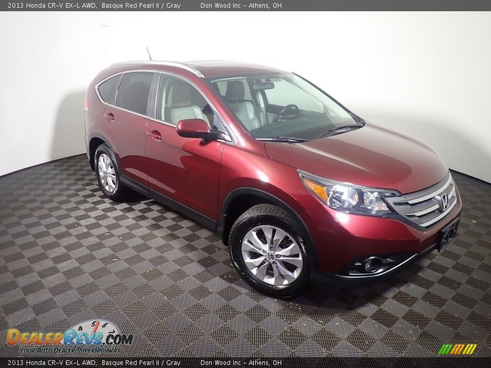 2013 Honda CR-V EX-L AWD Basque Red Pearl II / Gray Photo #4