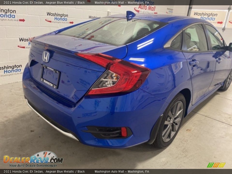 2021 Honda Civic EX Sedan Aegean Blue Metallic / Black Photo #5