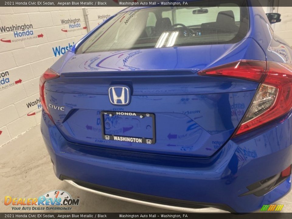 2021 Honda Civic EX Sedan Aegean Blue Metallic / Black Photo #6