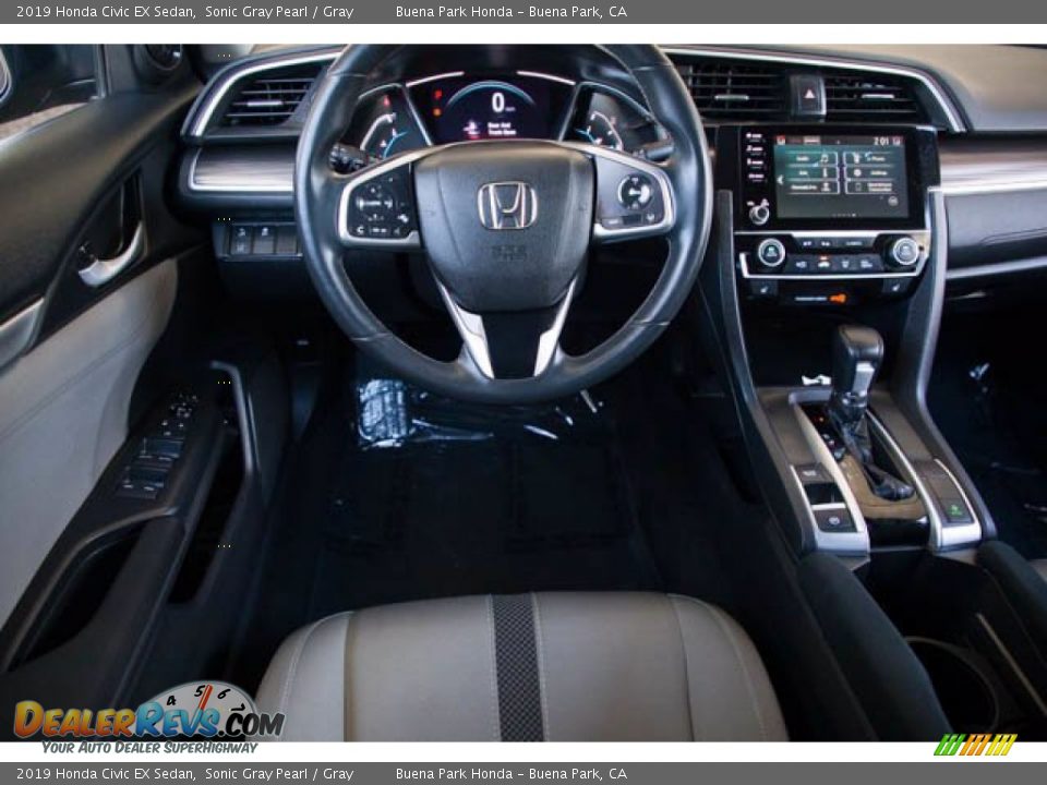 2019 Honda Civic EX Sedan Sonic Gray Pearl / Gray Photo #5