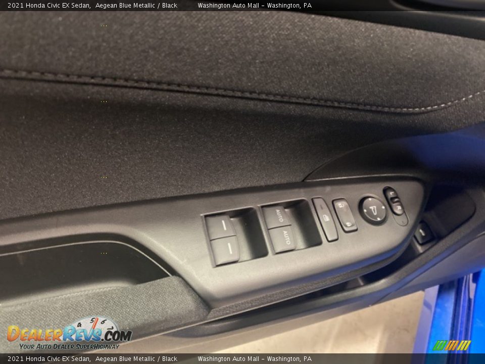 2021 Honda Civic EX Sedan Aegean Blue Metallic / Black Photo #9