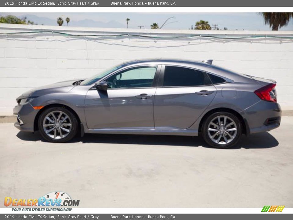 2019 Honda Civic EX Sedan Sonic Gray Pearl / Gray Photo #8