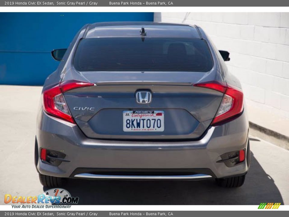 2019 Honda Civic EX Sedan Sonic Gray Pearl / Gray Photo #9