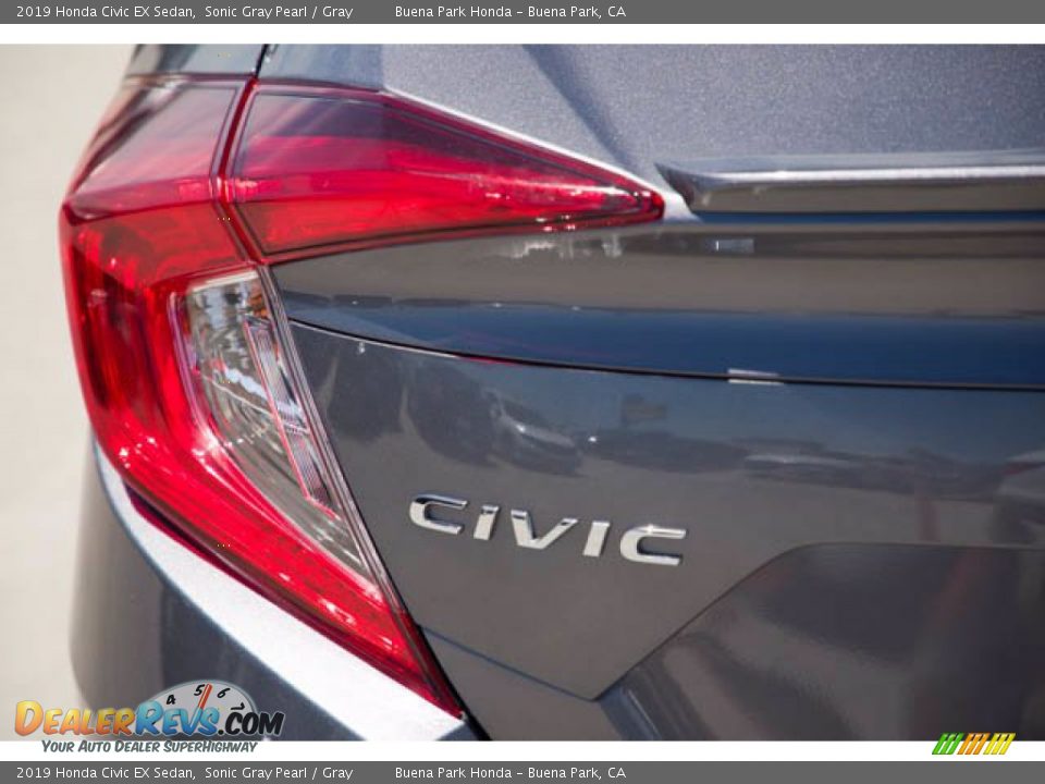 2019 Honda Civic EX Sedan Sonic Gray Pearl / Gray Photo #10