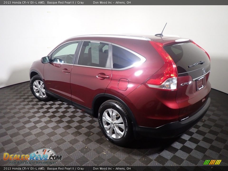 2013 Honda CR-V EX-L AWD Basque Red Pearl II / Gray Photo #12