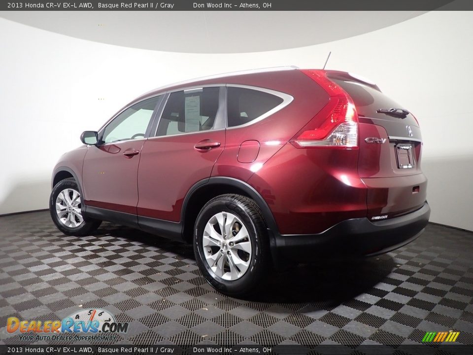 2013 Honda CR-V EX-L AWD Basque Red Pearl II / Gray Photo #13