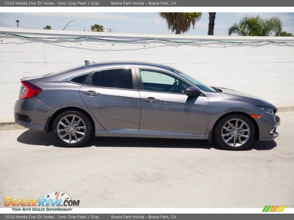 2019 Honda Civic EX Sedan Sonic Gray Pearl / Gray Photo #12