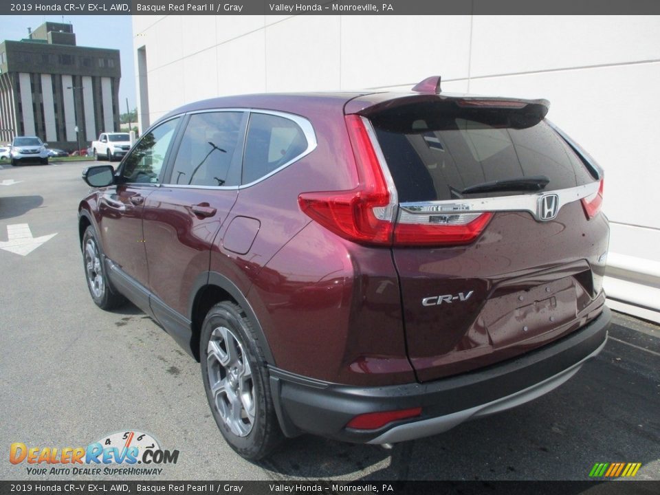 2019 Honda CR-V EX-L AWD Basque Red Pearl II / Gray Photo #3