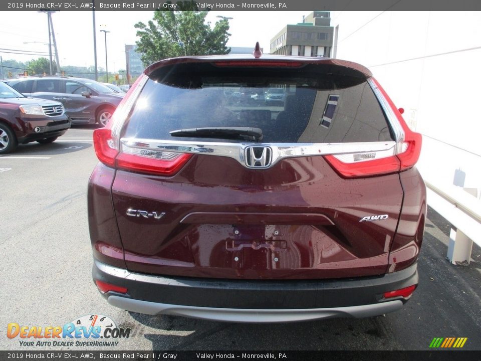 2019 Honda CR-V EX-L AWD Basque Red Pearl II / Gray Photo #4